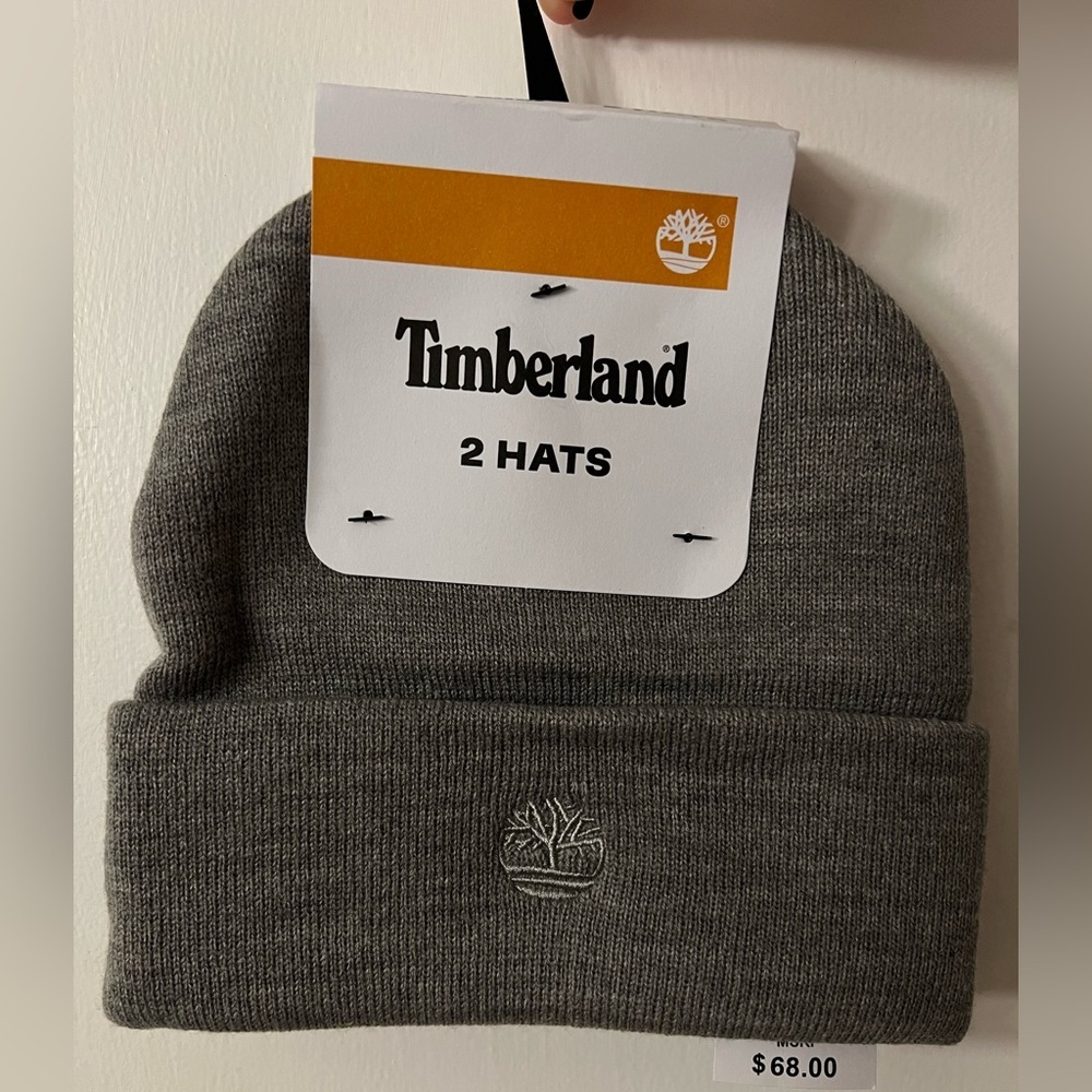 Set of 2 Timberland hats NWT grey and black​